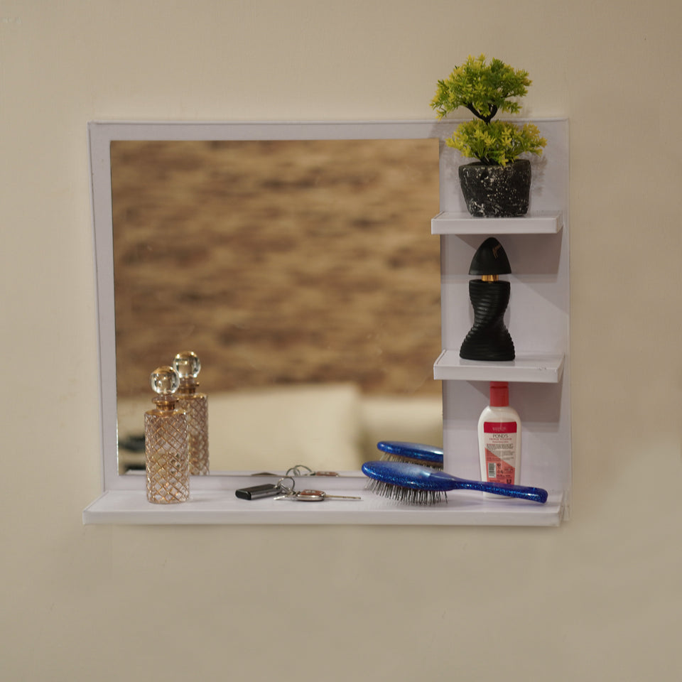 Fabulous DIY Wall Mounted Dressing Table / Wall Mirror With Shelf