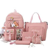 5 Piece New Unique Design Backpack For Girls